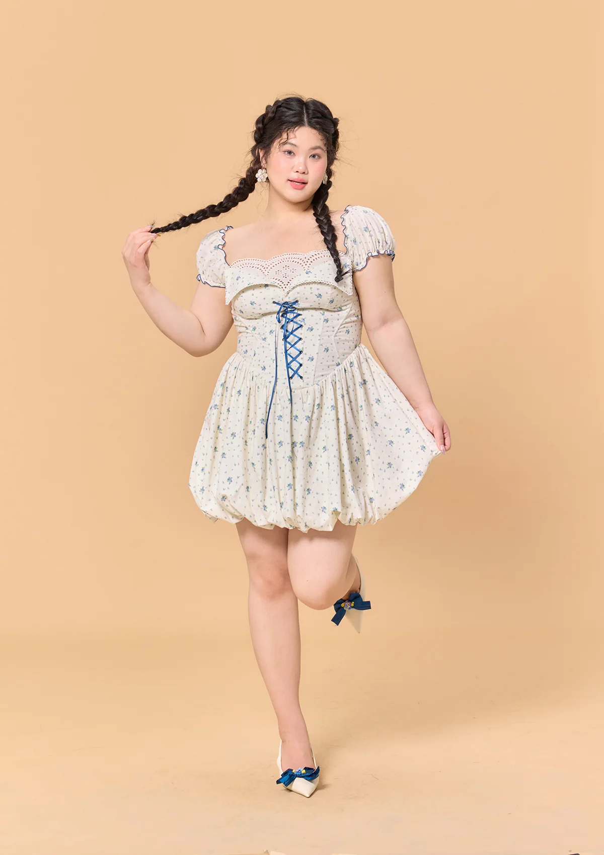 Curve & Plus Blueberry Jam Jar Dress