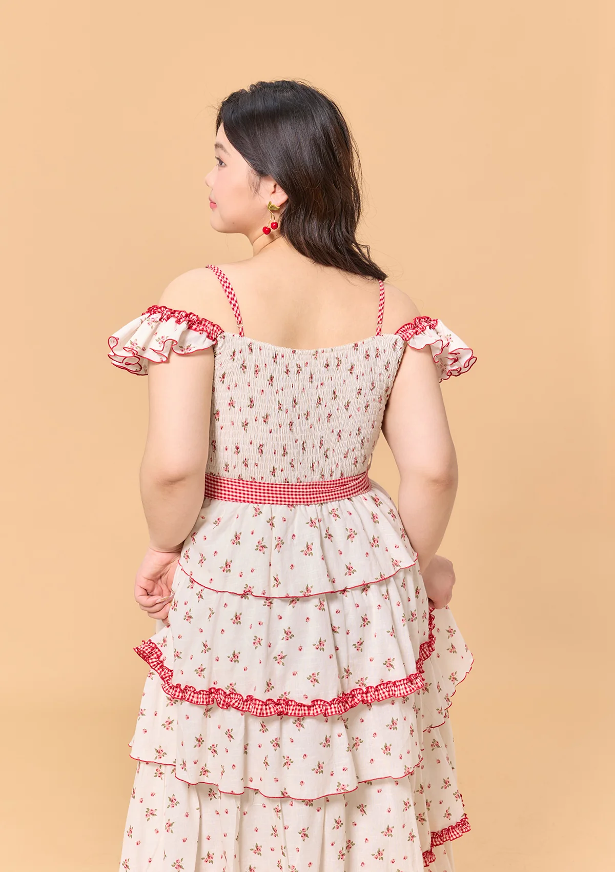 Curve & Plus Red Hood Maiden Dress