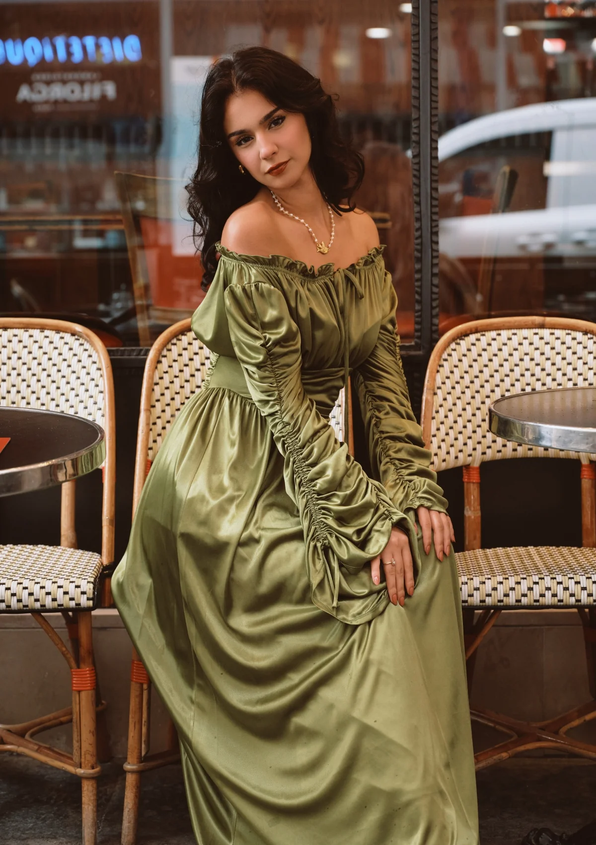 Olive Tint Parthenon Dress