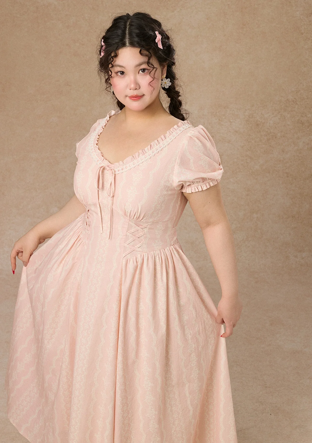 Curve&Plus Juicy Peache Corset Dress