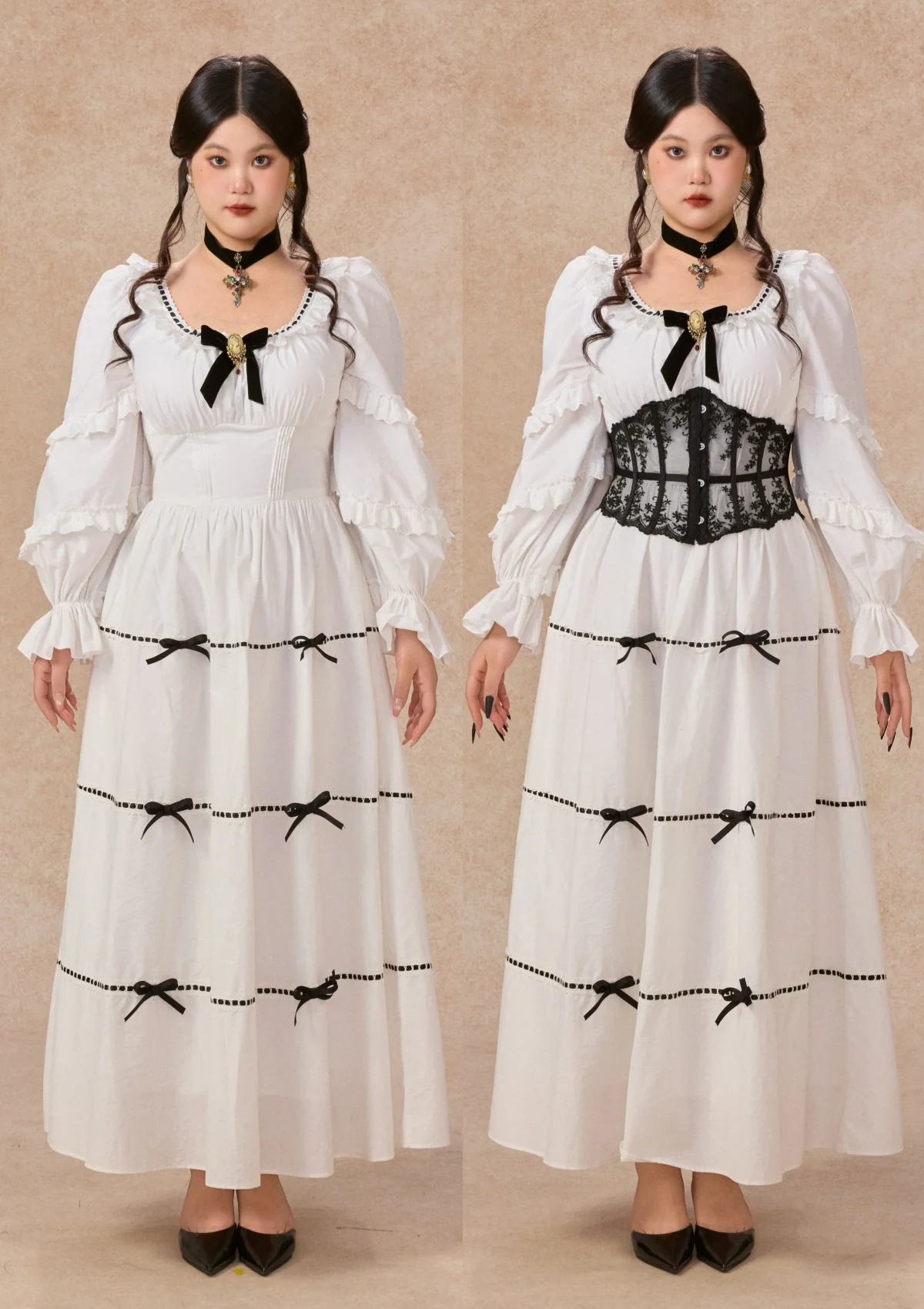 Curve&Plus Ghost Carol Dress