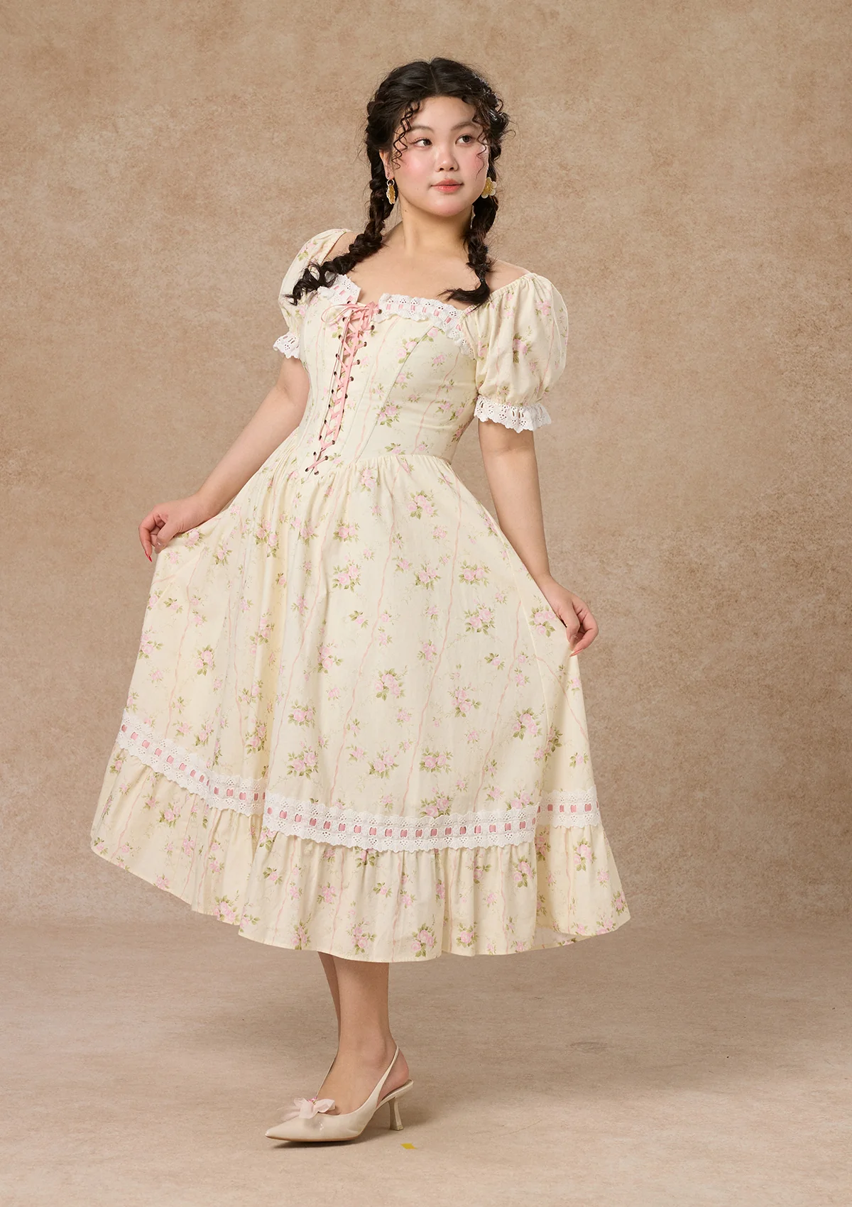 Curve & Plus Kapok Diary Corset Dress
