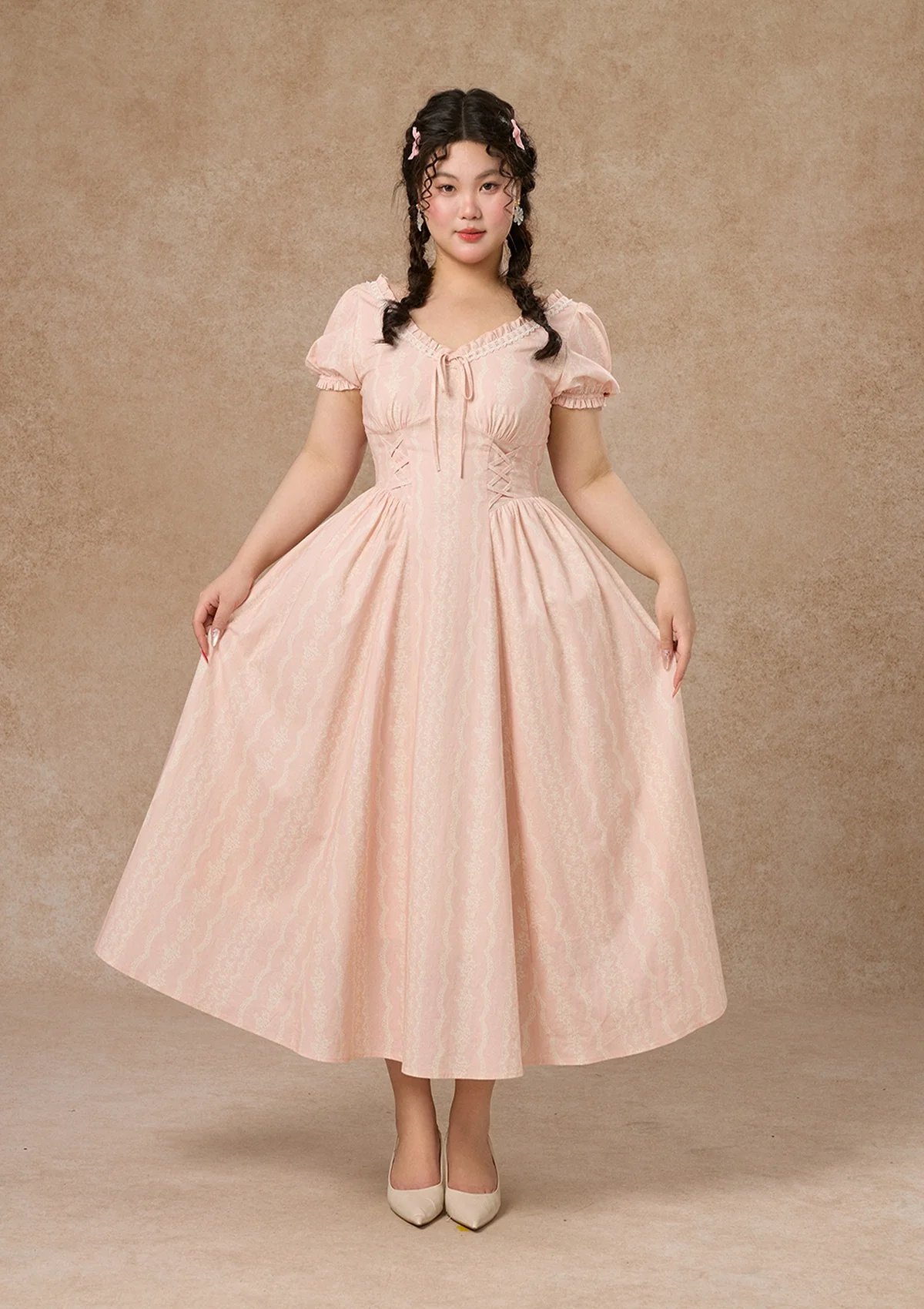 Curve&Plus Juicy Peache Corset Dress