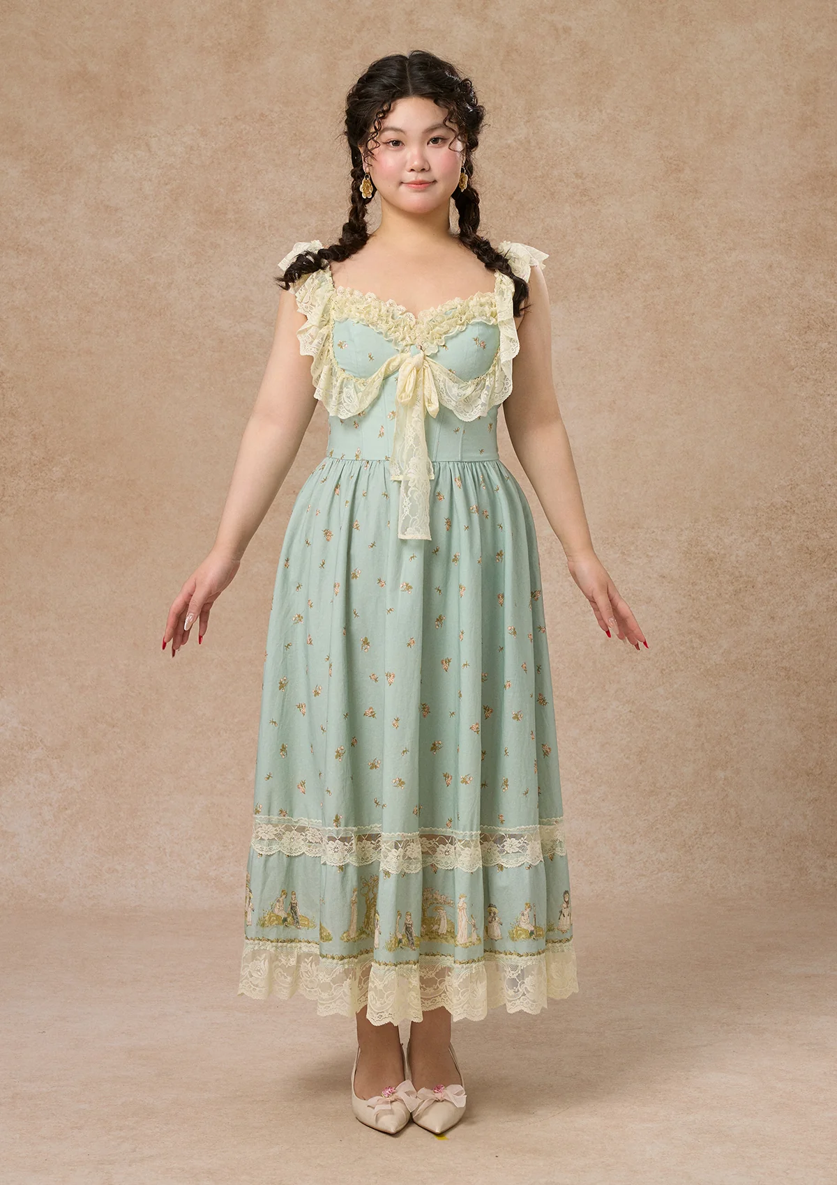 Curve&Plus Woodland Fairy Corset Dress (sleeveless)