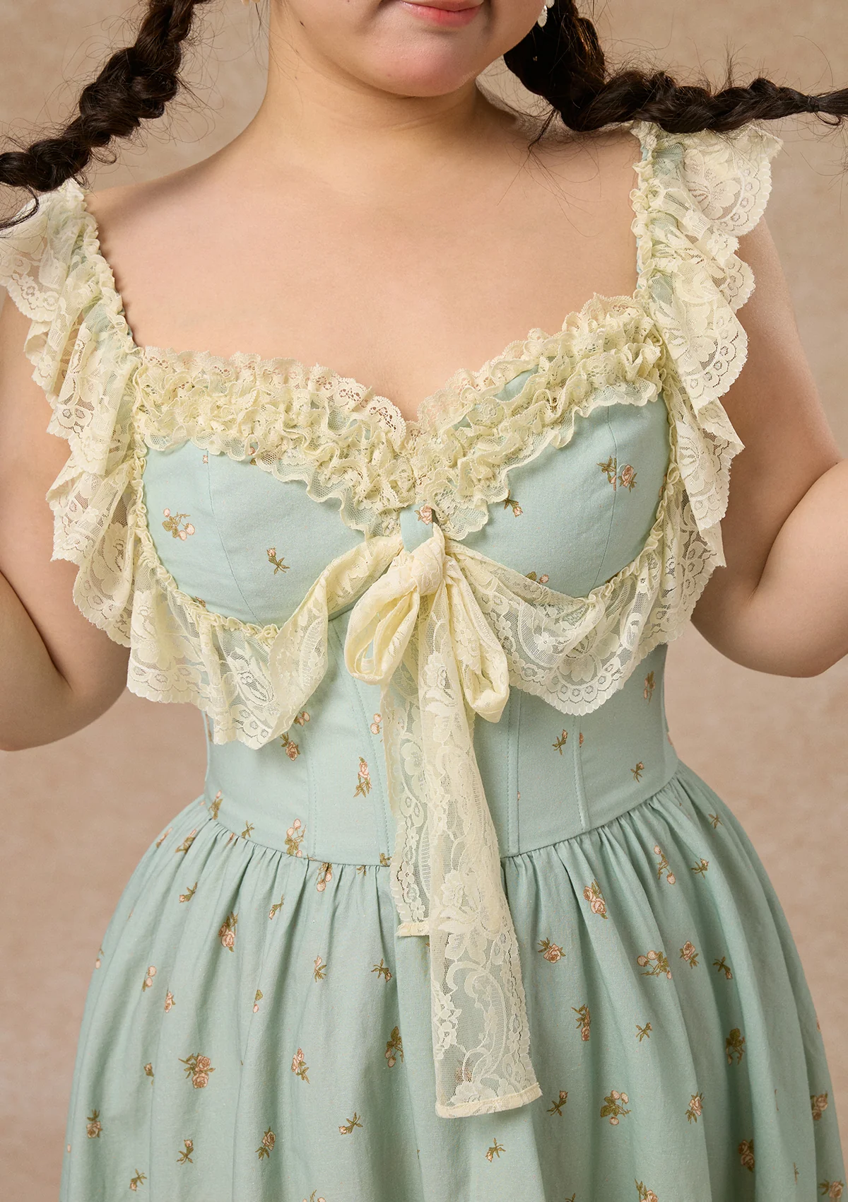 Curve&Plus Woodland Fairy Corset Dress (sleeveless)