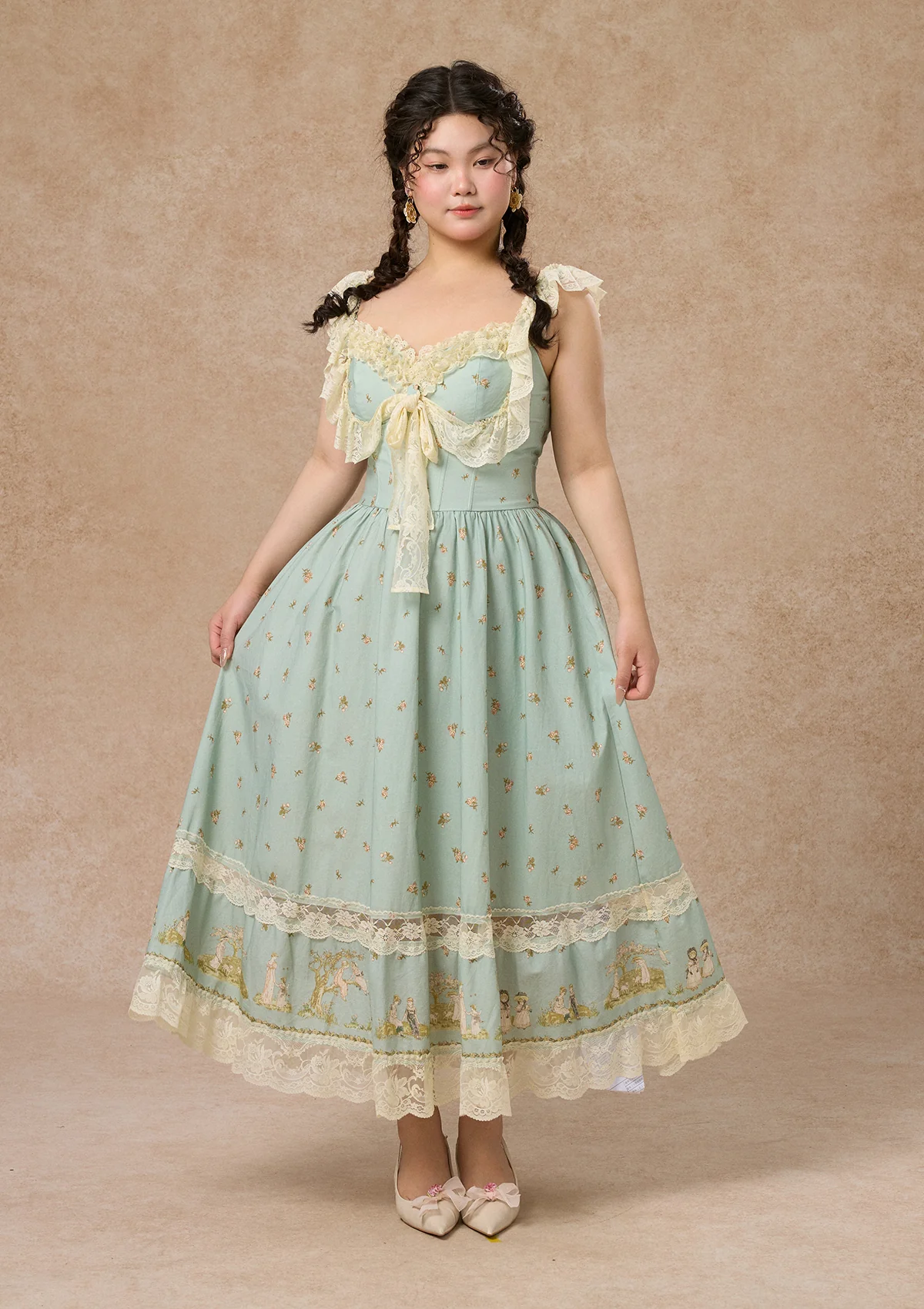 Curve&Plus Woodland Fairy Corset Dress (sleeveless)