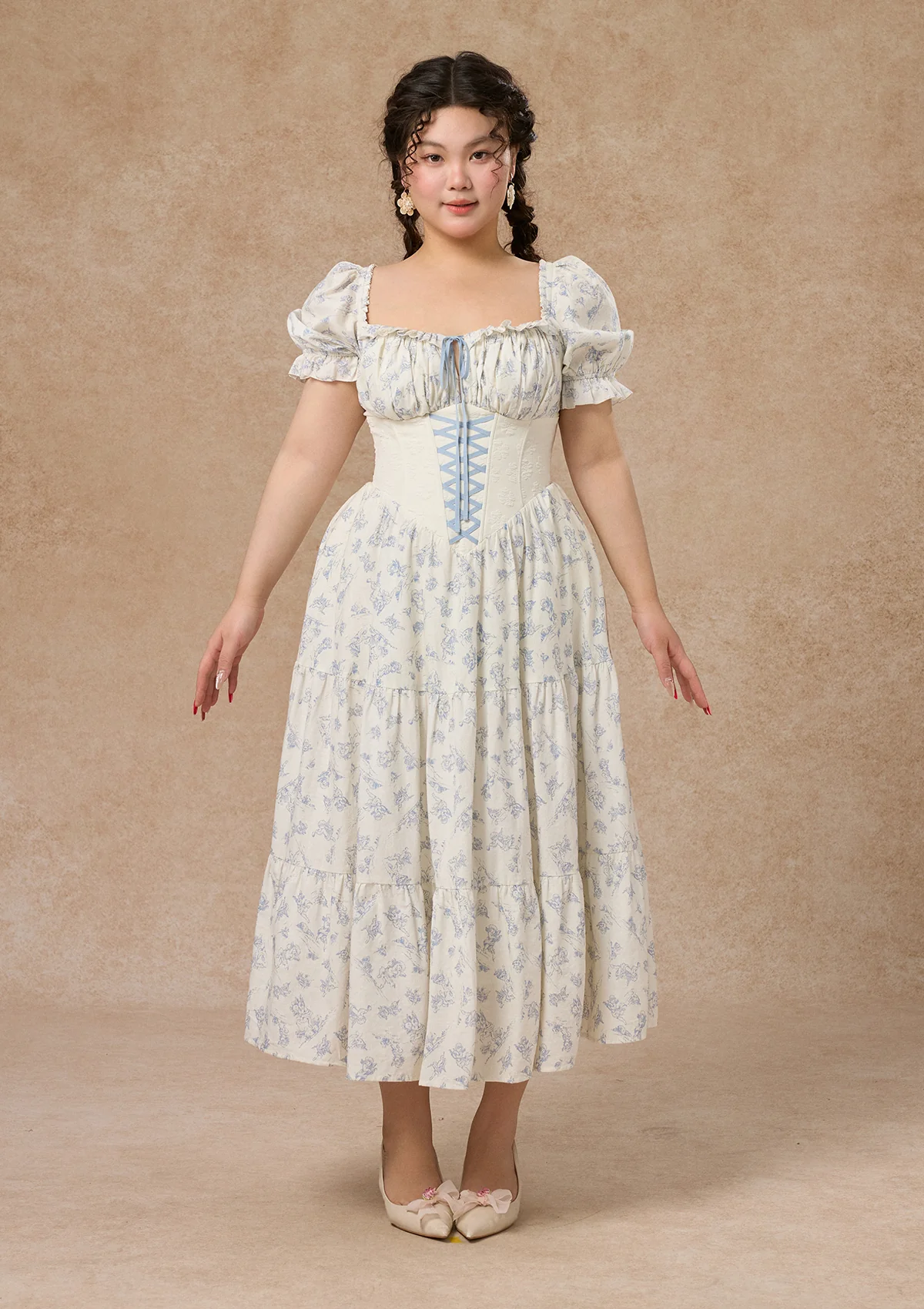 Curve&Plus Blue Dollhouse Corset Dress (Long)