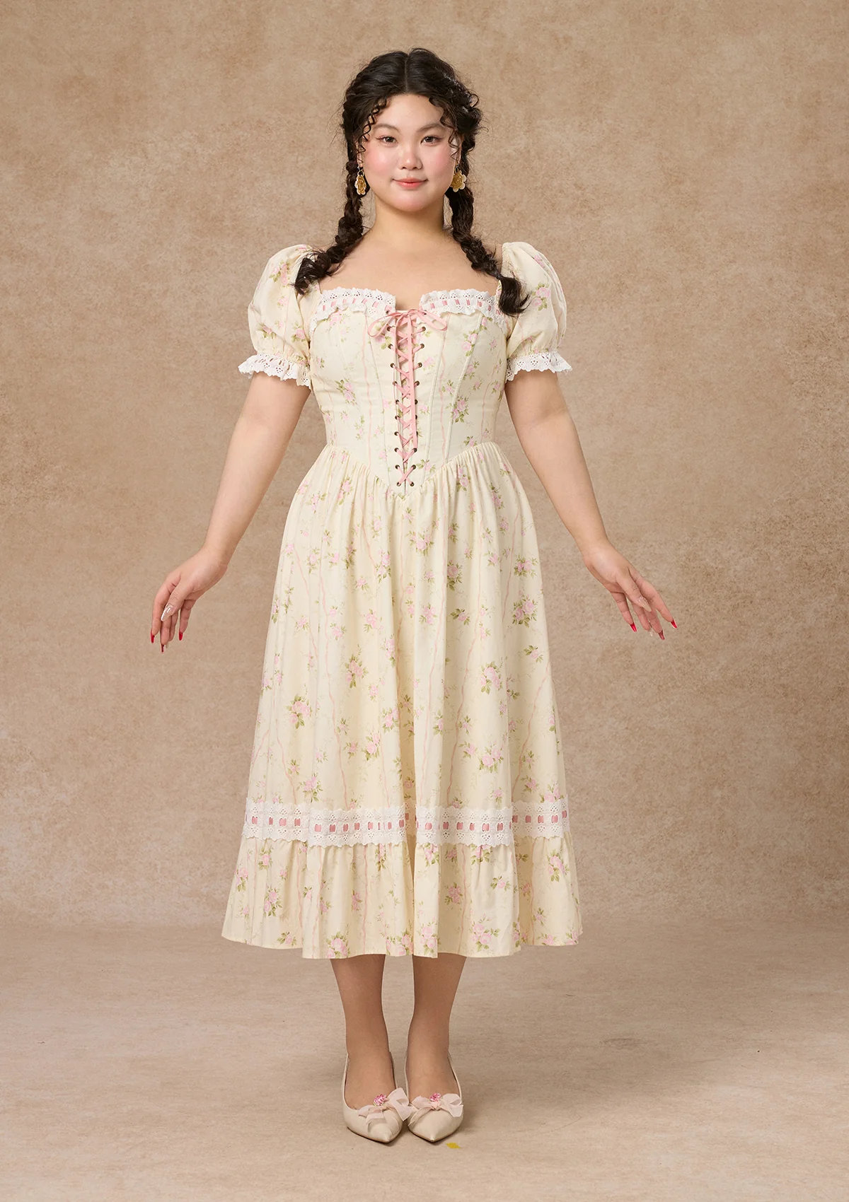 Curve & Plus Kapok Diary Corset Dress
