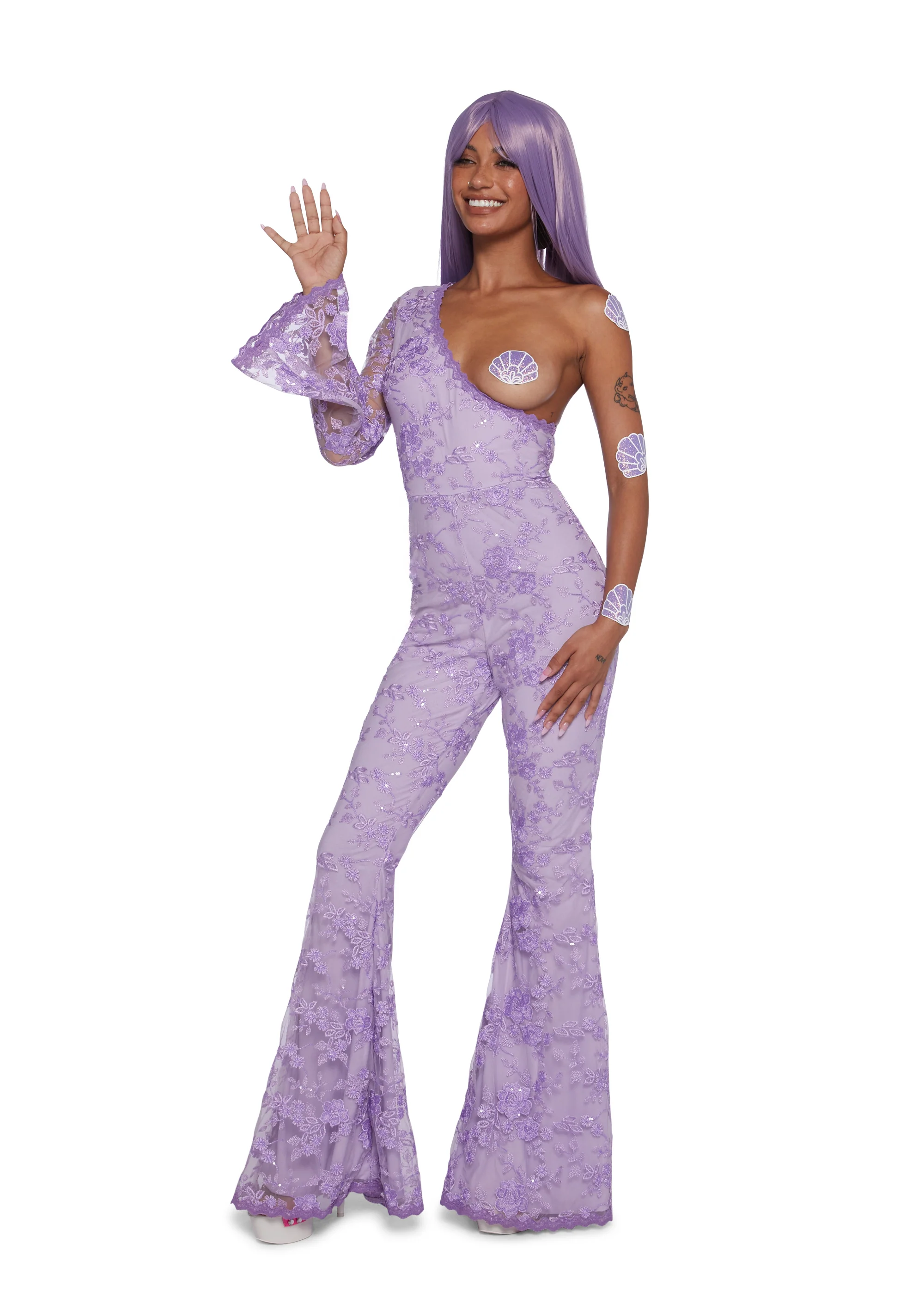 Lil Notorious Costume And Wig Set