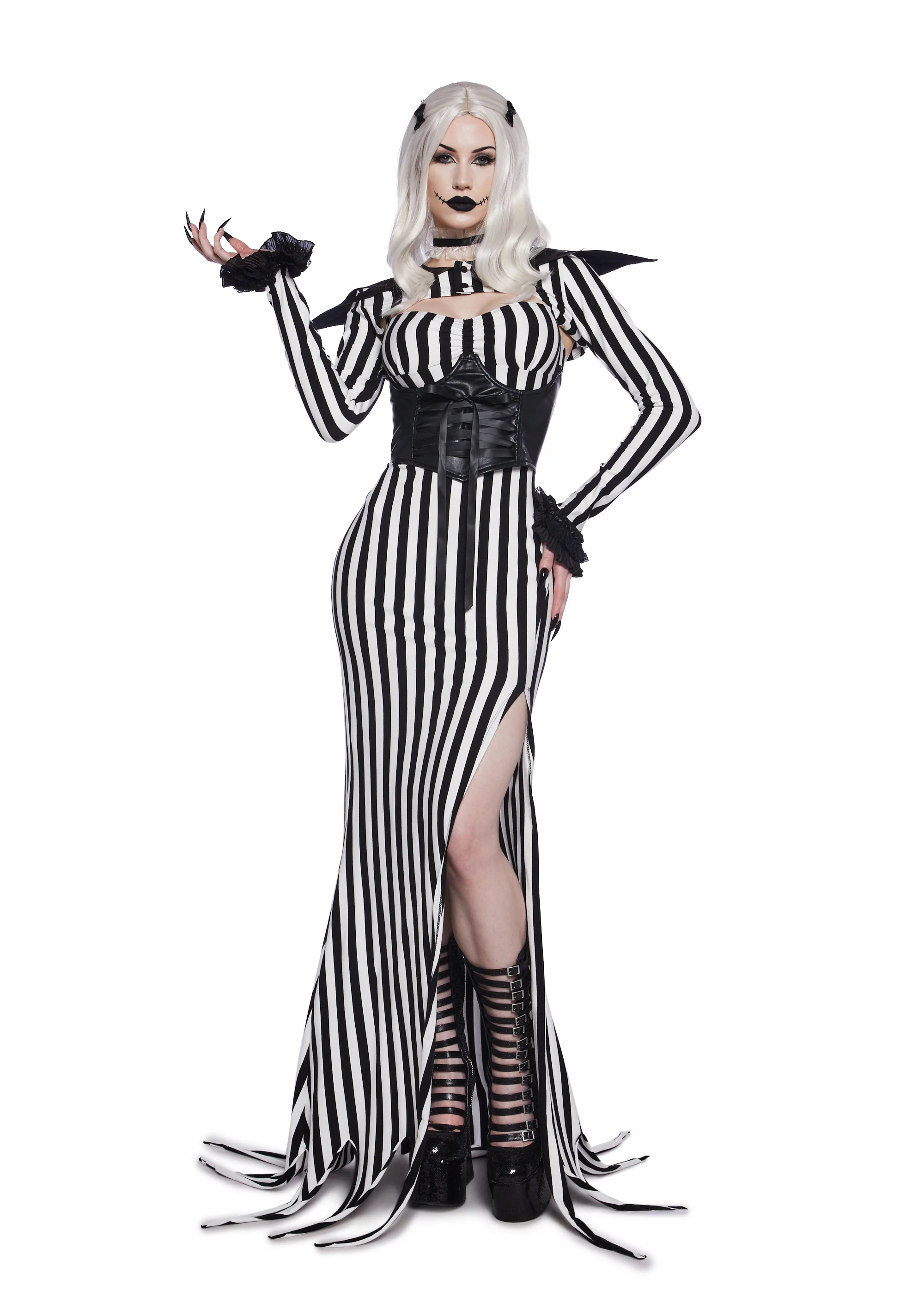 Nightmare Pumpkin King Premium Costume And Wig Set