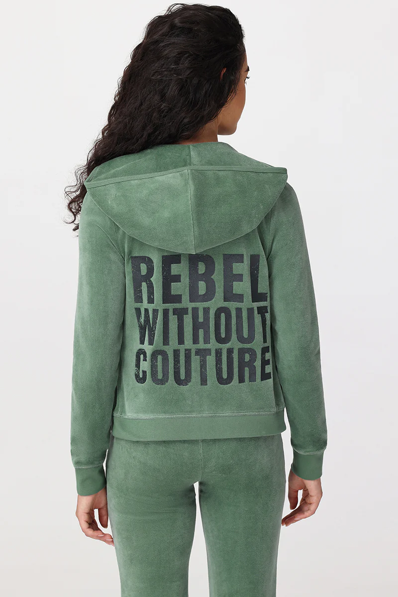 Rebel Without Couture Heritage Cotton Velour Hoodie