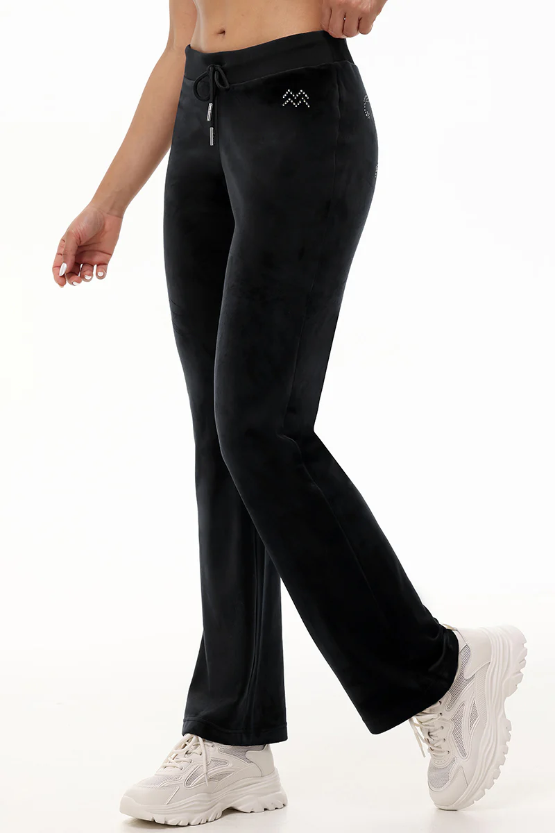 Custom Zodiac OG Big Bling Velour Track Pants