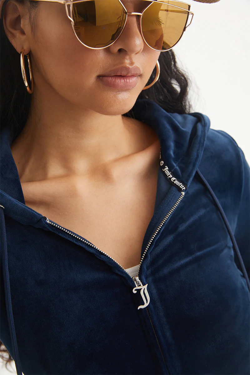 Gemini Customizable Big Bling Velour Hoodie