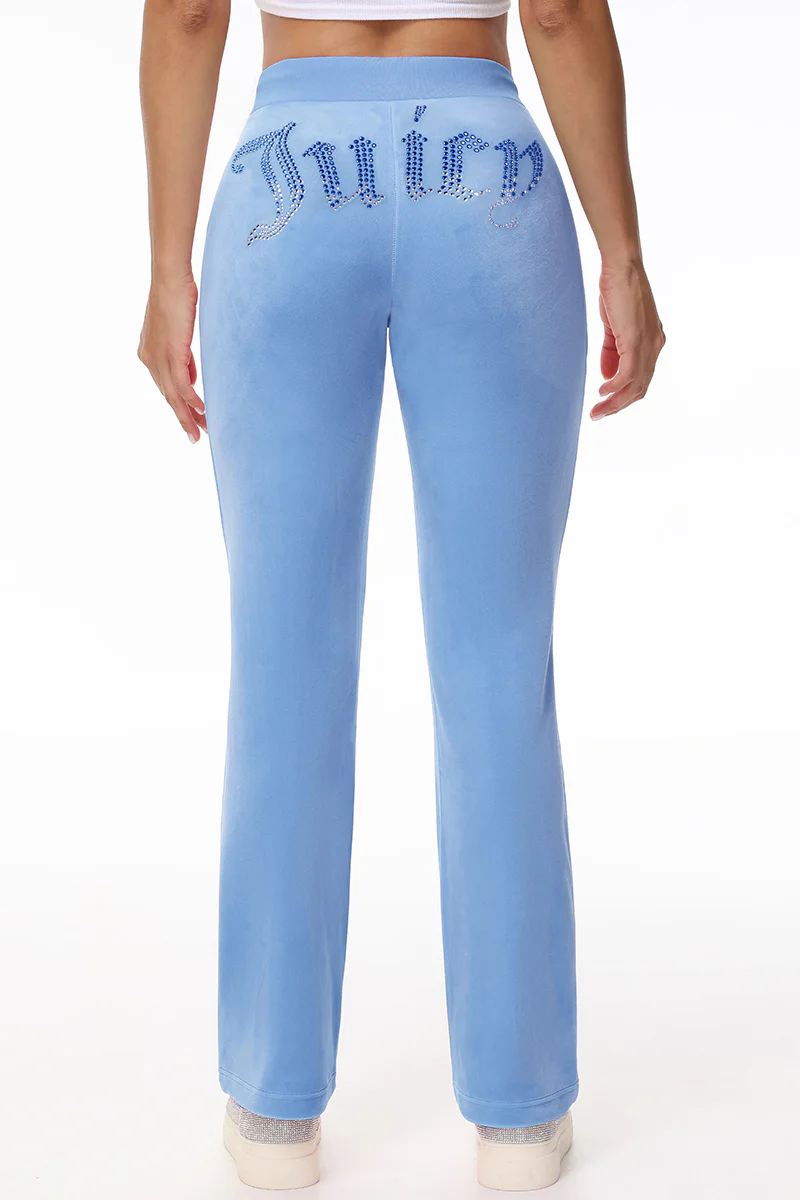 Ombre Big Bling Velour Track Pants