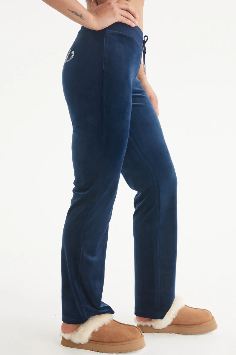 Pisces Customizable Big Bling Velour Track Pants