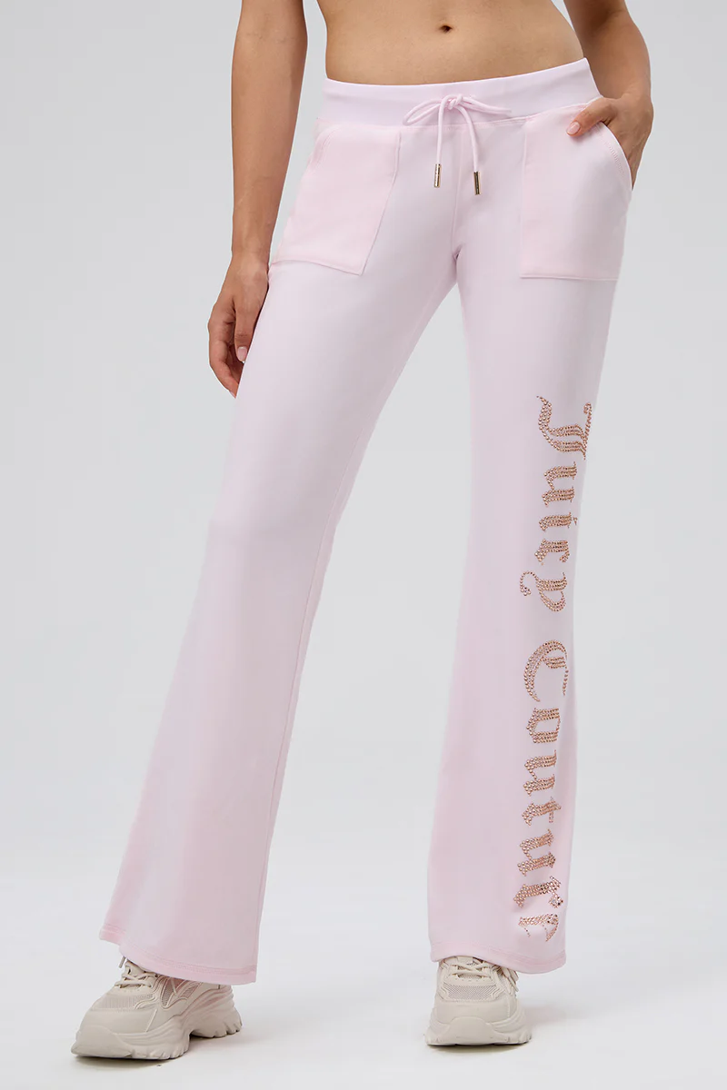 30th Birthday Big Bling Snap Pocket Velour Pants