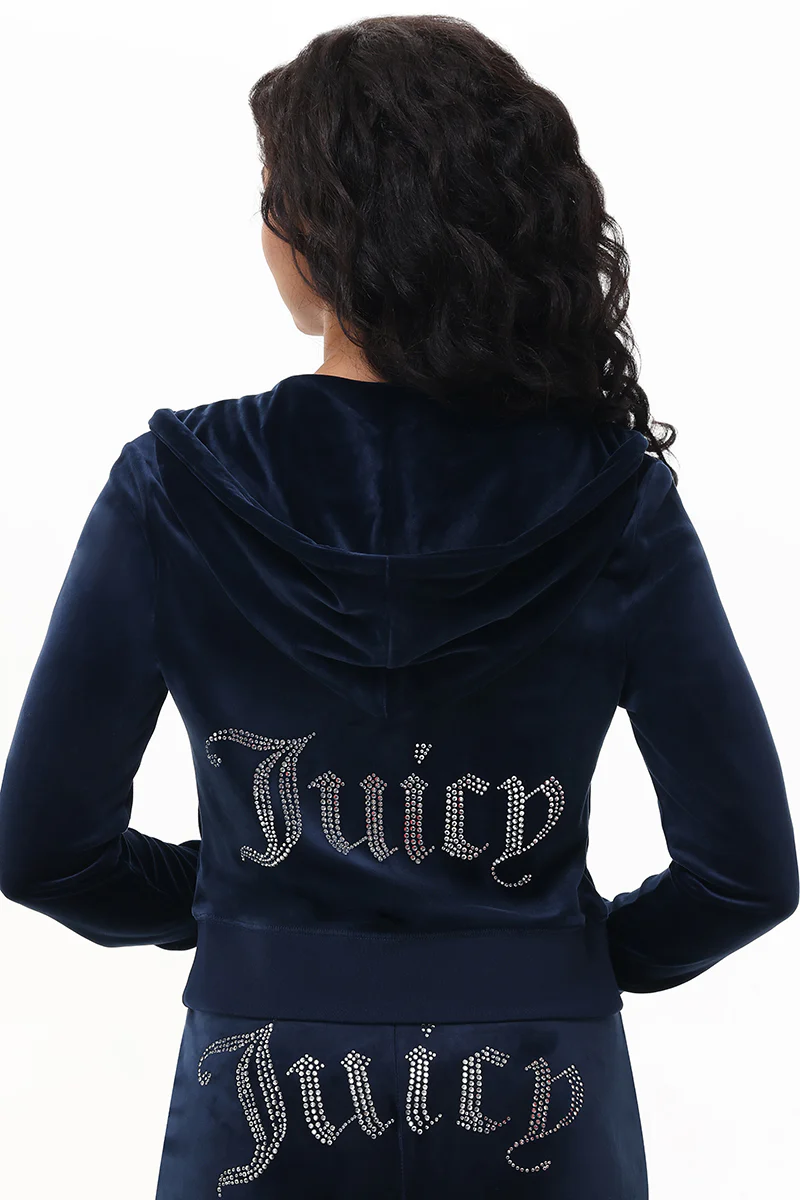 Custom Zodiac OG Big Bling Velour Hoodie