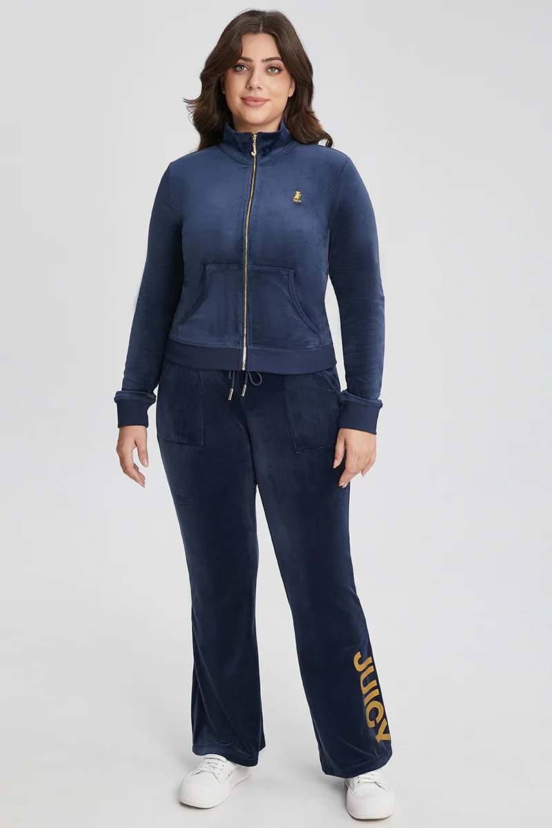 Plus-Size Eat Cake Wear Juicy Mockneck Jacket