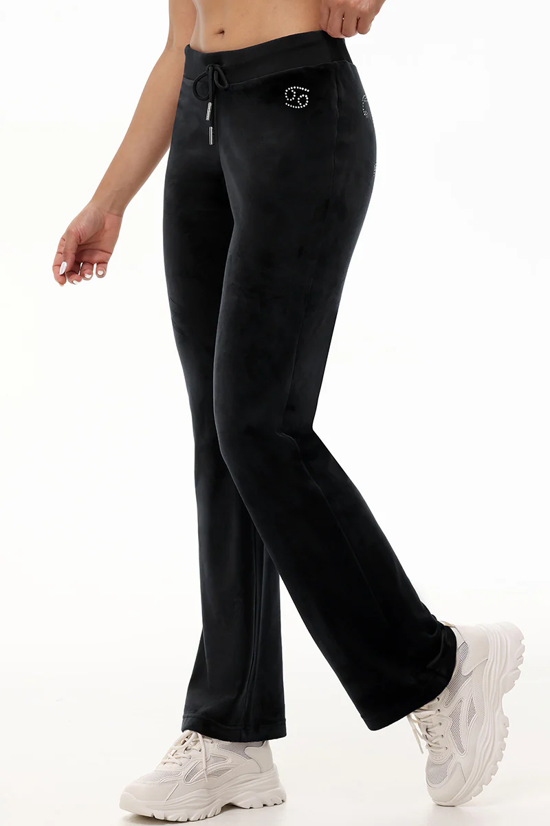 Custom Zodiac OG Big Bling Velour Track Pants