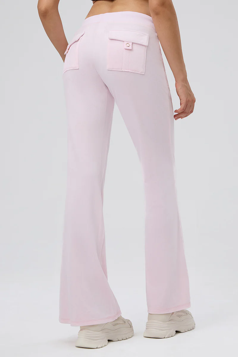 30th Birthday Big Bling Snap Pocket Velour Pants