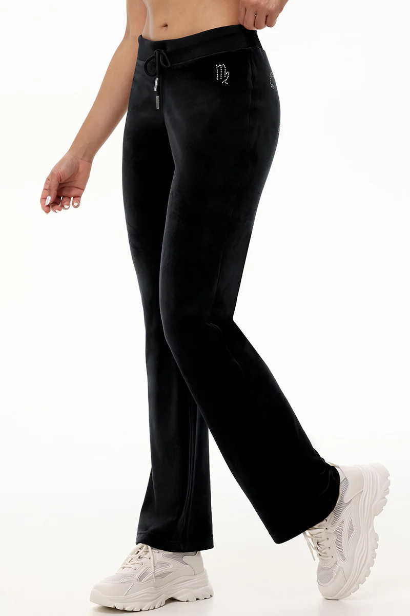 Custom Zodiac OG Big Bling Velour Track Pants