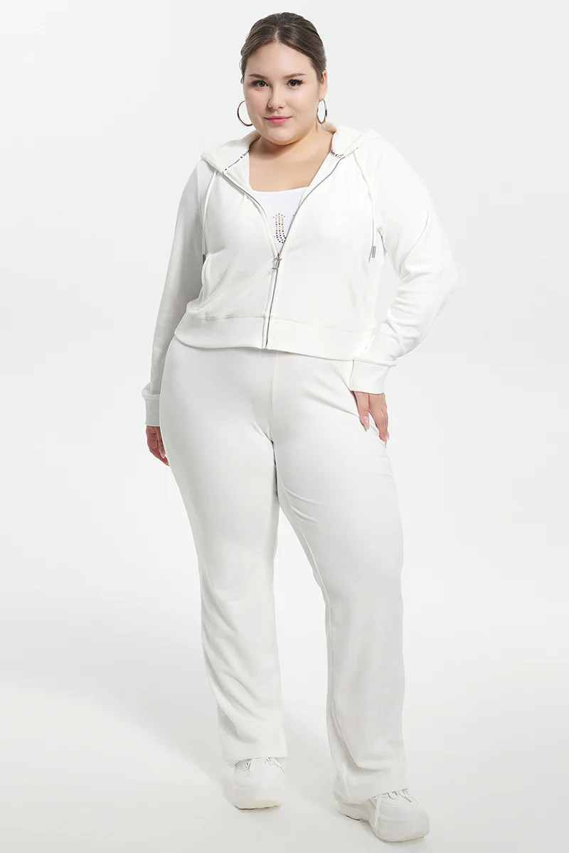 Bride Customizable Big Bling Velour Track Pants
