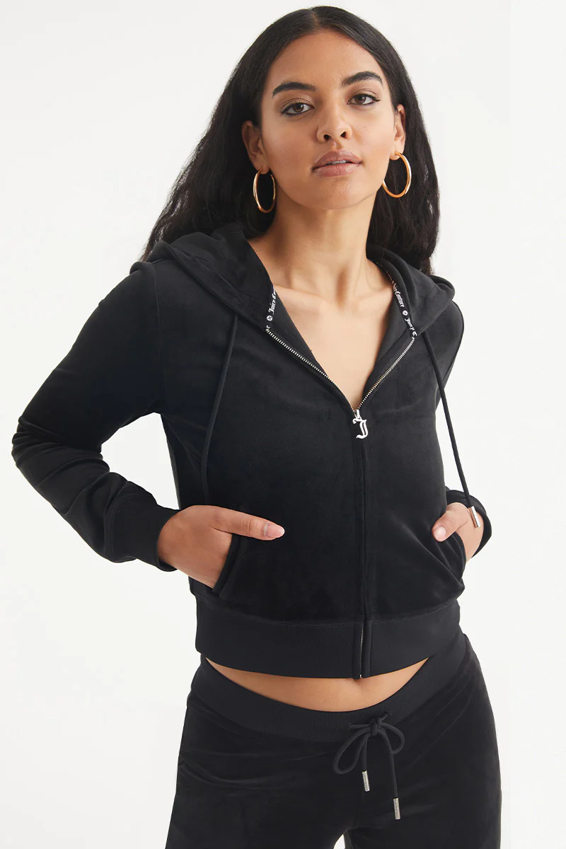Aquarius Customizable Big Bling Velour Hoodie