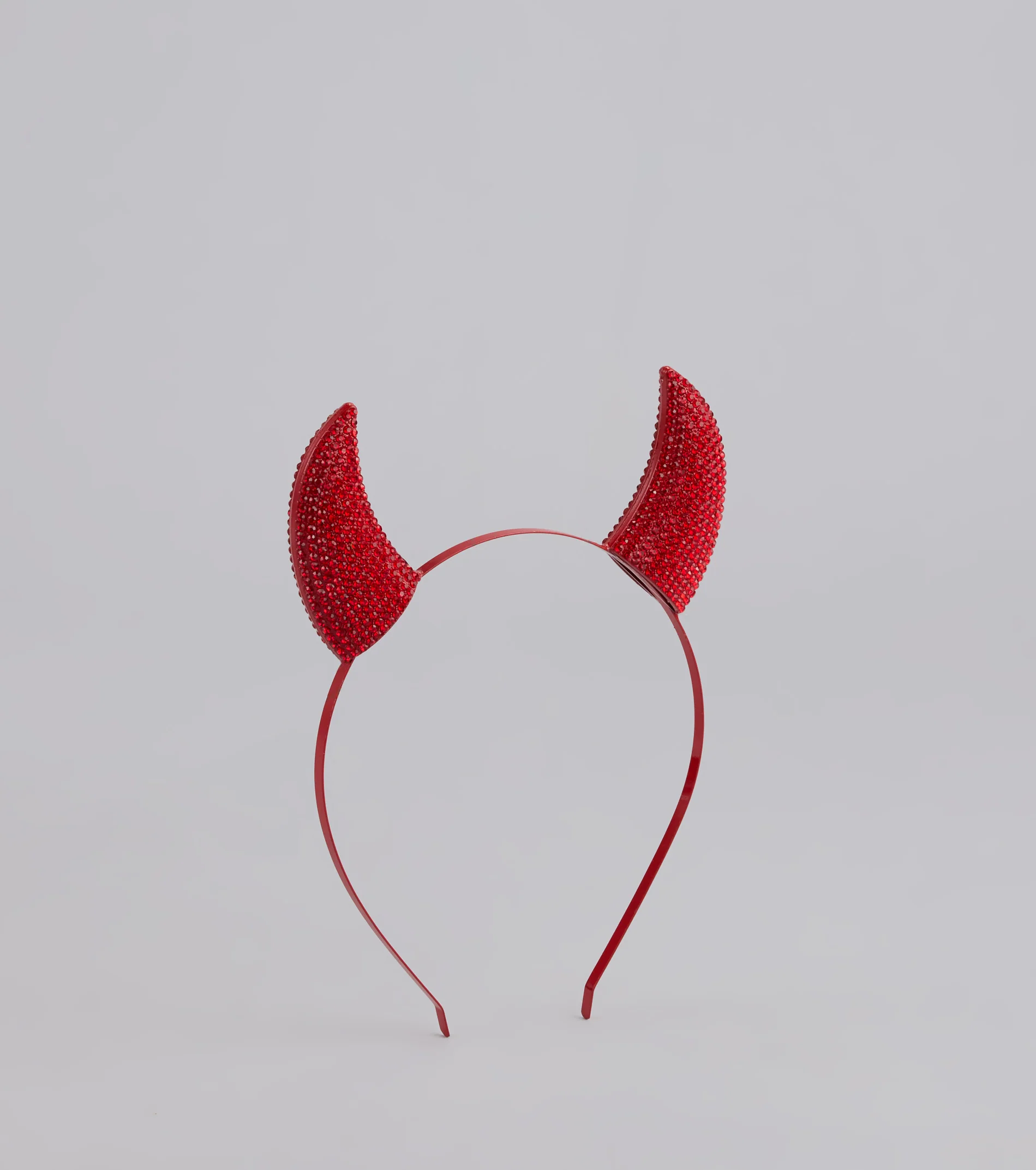 Wicked Glam Rhinestone Devil Horns Headband