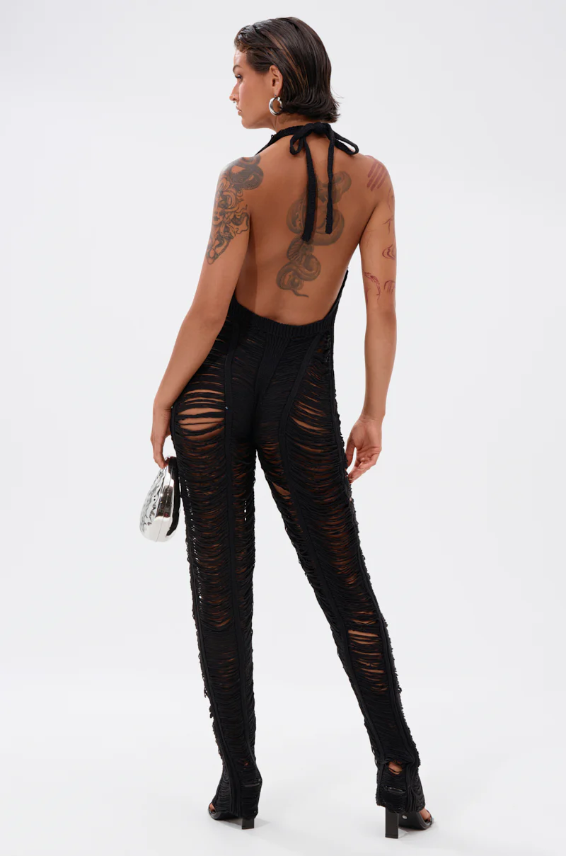 IT GIRL SHREDDED JUMPSUIT