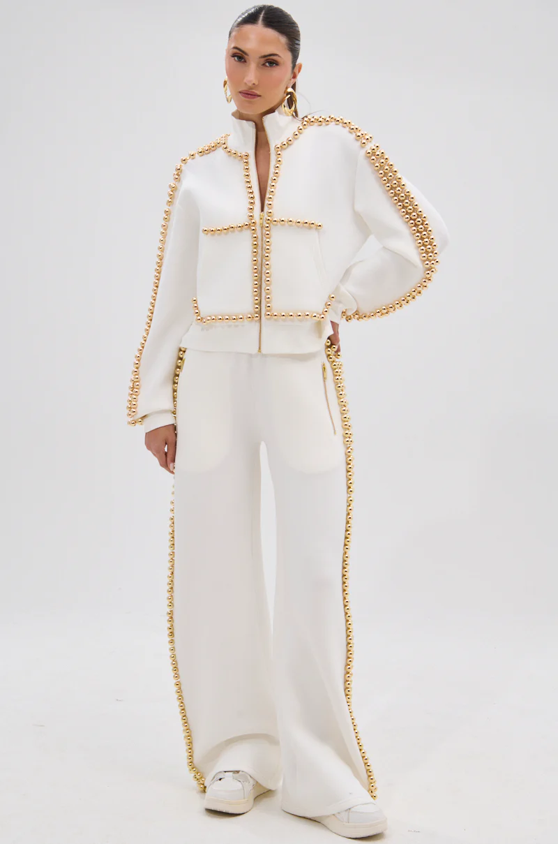 BALLS TO THE WALL JOGGER IN WHITE