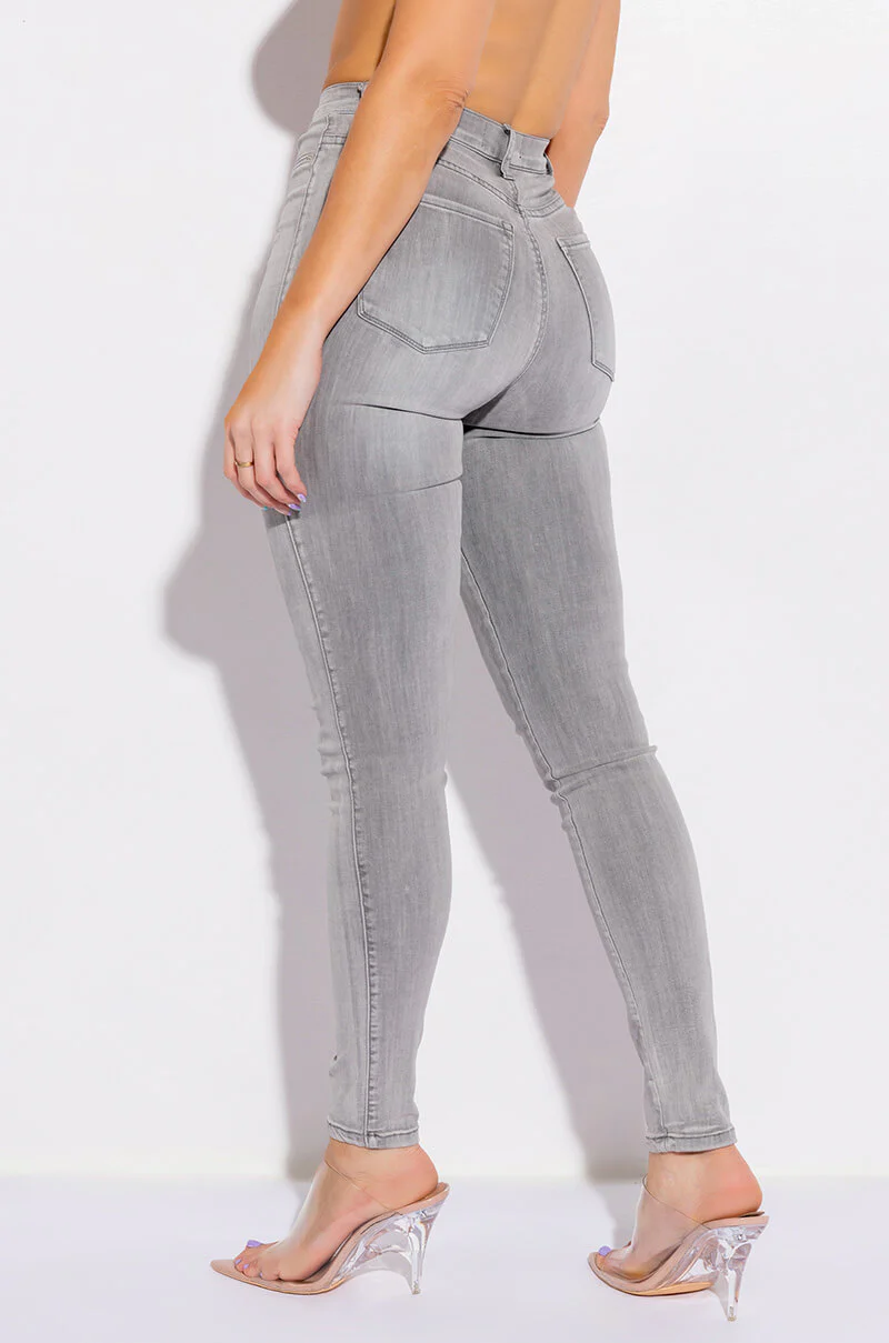 FLEX-FIT HIGH WAISTED SUPER STRETCHY SKINNY JEANS