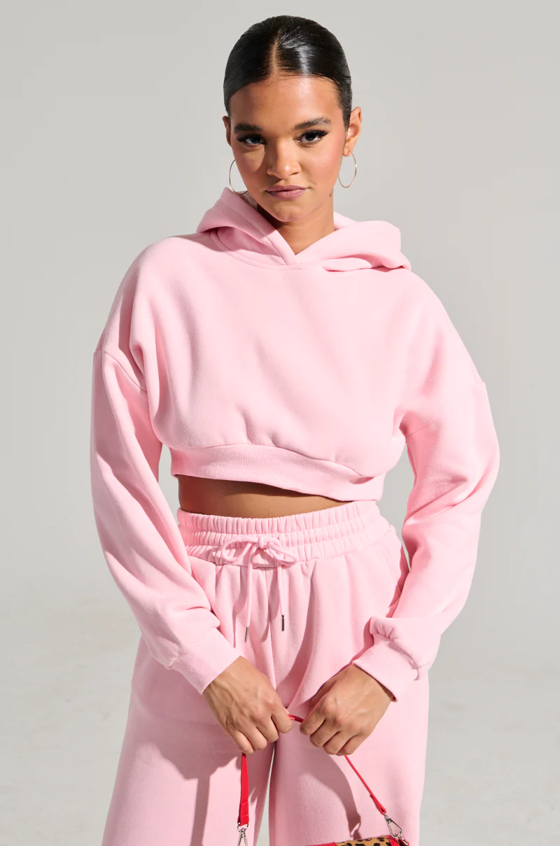 LOVER CROPPED HOODIE