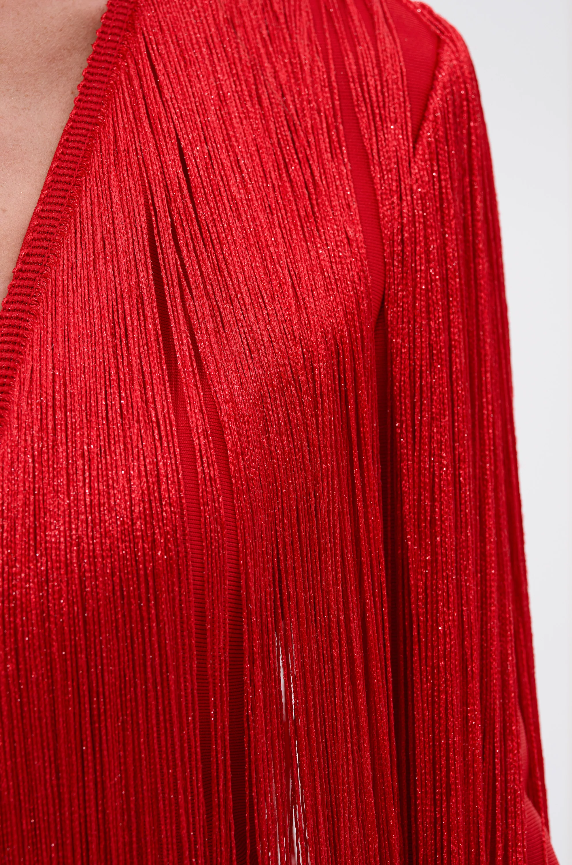 BELLE BANDAGE JUMPSUIT WITH FRINGE