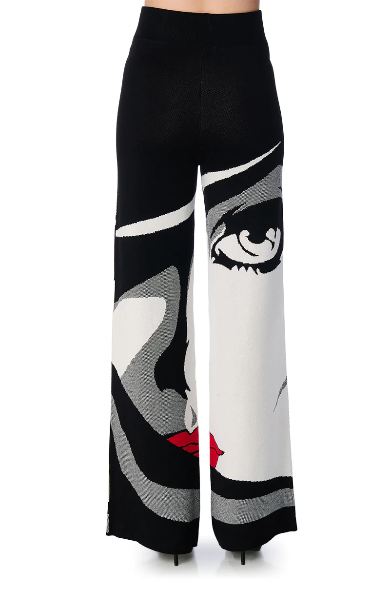 A WOMAN LIKE ME WIDE LEG KNIT PANT