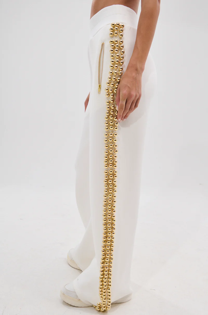 BALLS TO THE WALL JOGGER IN WHITE