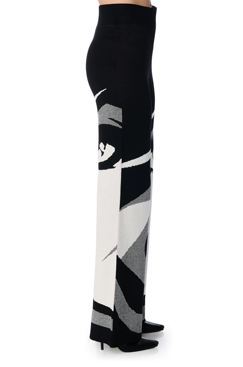 A WOMAN LIKE ME WIDE LEG KNIT PANT