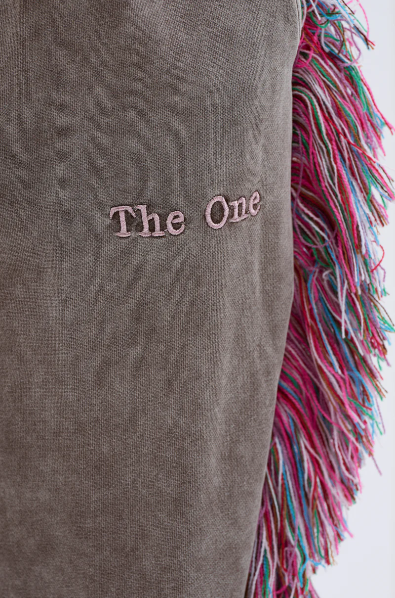 THE ONE WIDE LEG JOGGER WITH FRINGE
