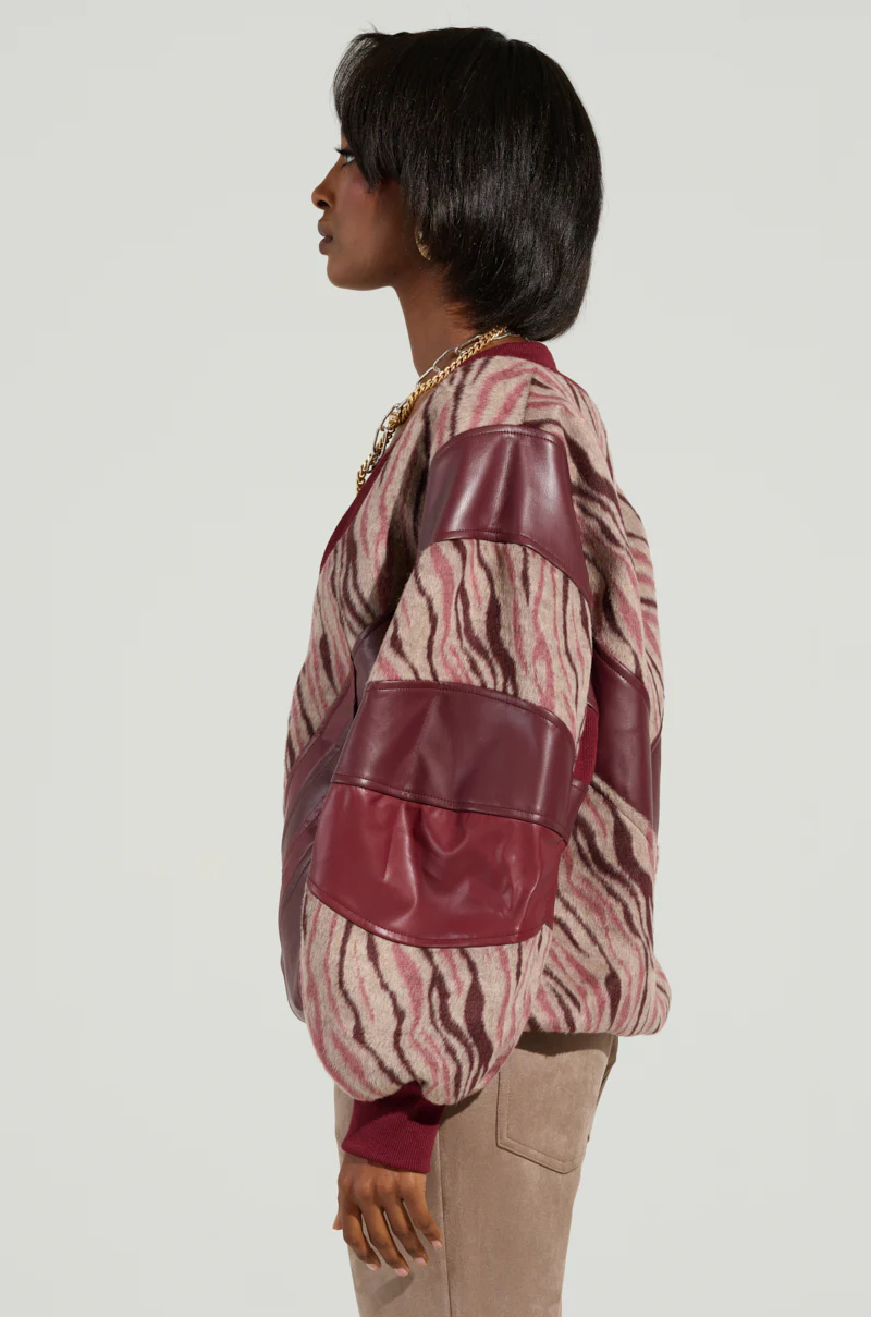 WILD SIDE MIXED MEDIA SWEATSHIRT