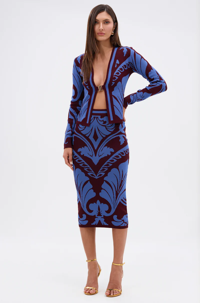 GIVE ME LOVE MIDI SKIRT