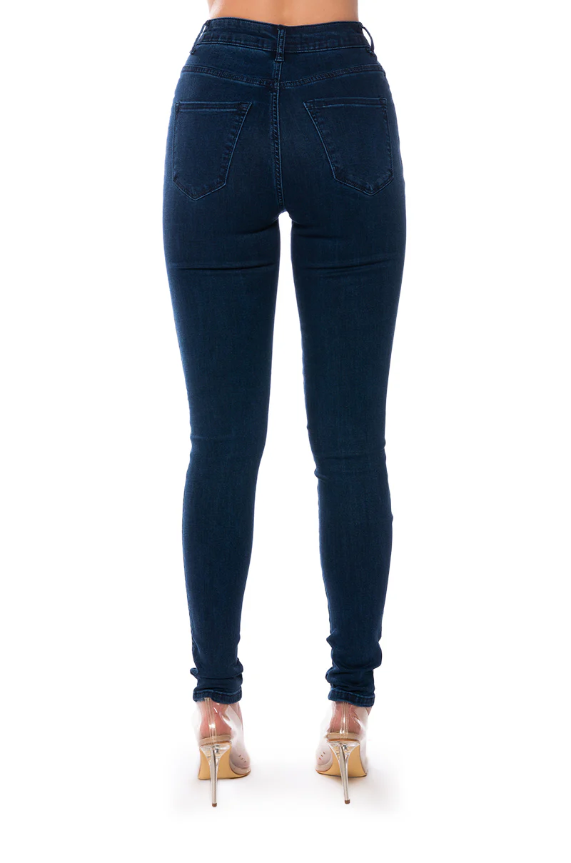 FLEX-FIT HIGH WAISTED SUPER STRETCHY SKINNY JEANS
