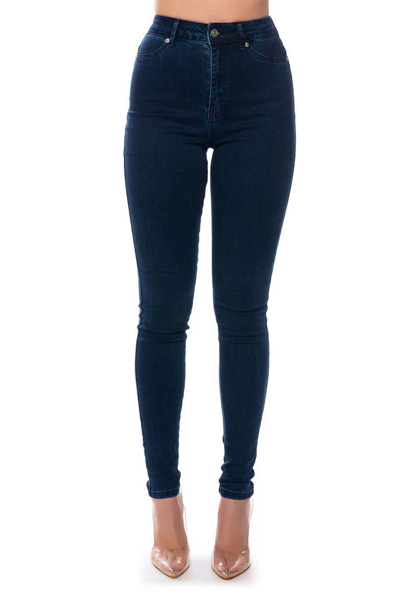 FLEX-FIT HIGH WAISTED SUPER STRETCHY SKINNY JEANS