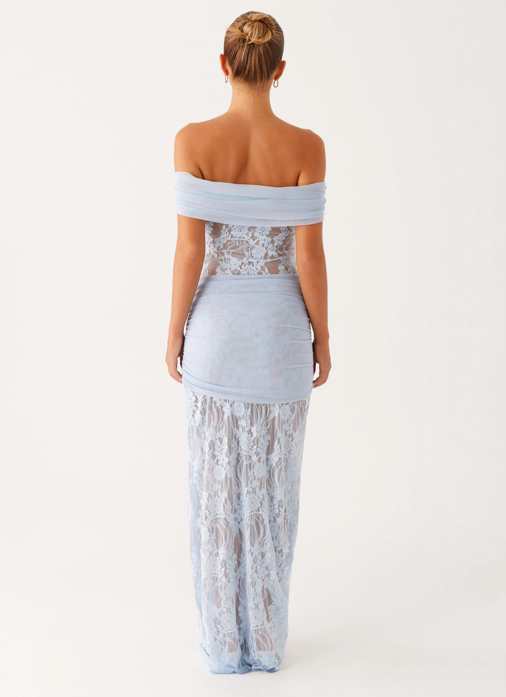 Gracie Twist Maxi Dress - Blue