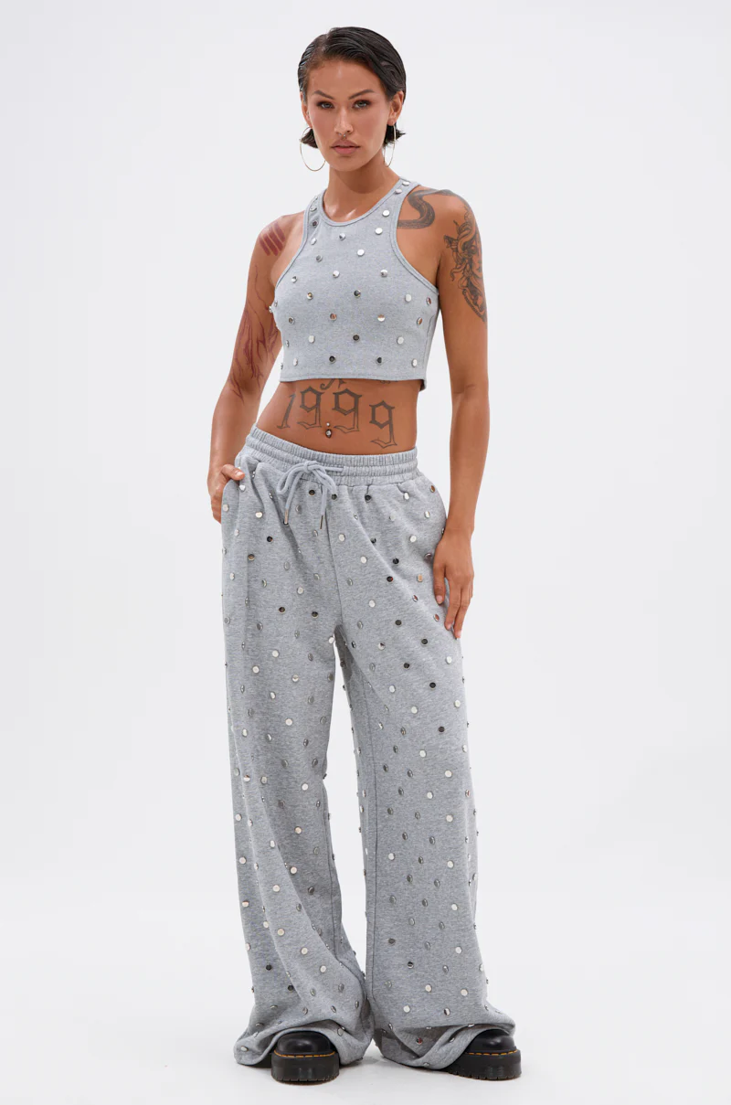 POPPING OFF WIDE LEG JOGGER