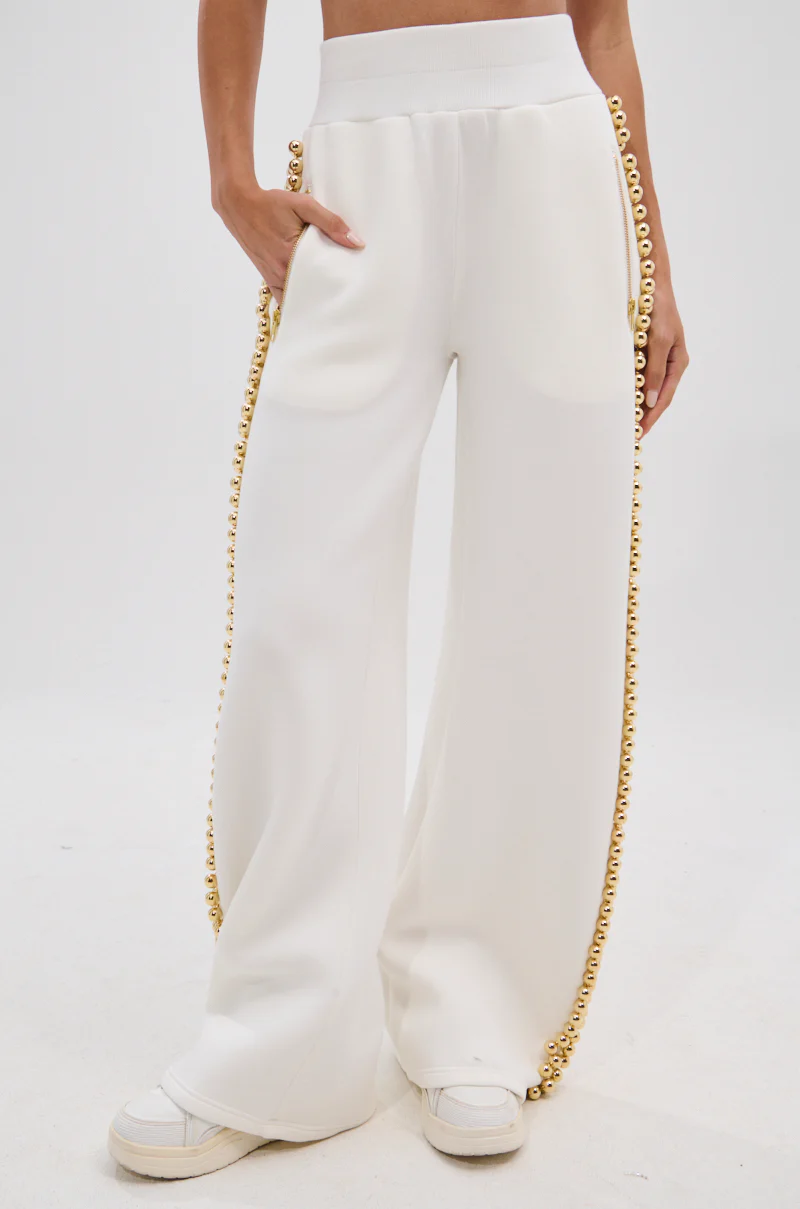 BALLS TO THE WALL JOGGER IN WHITE