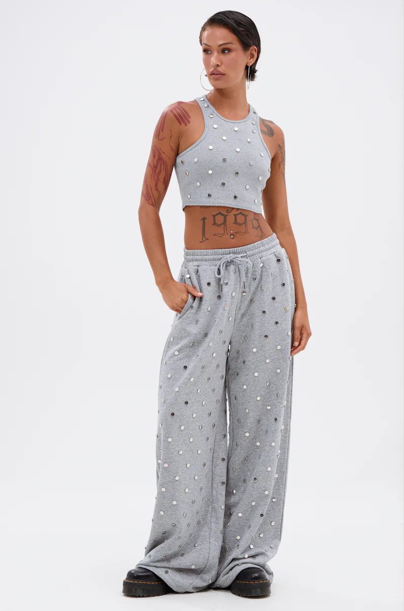 POPPING OFF WIDE LEG JOGGER