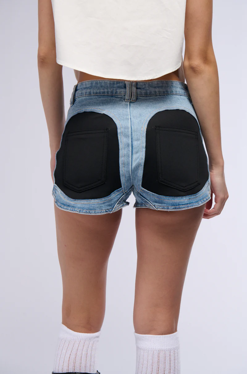 SHOW ME WHAT YOU GOT DENIM MINI SHORTS