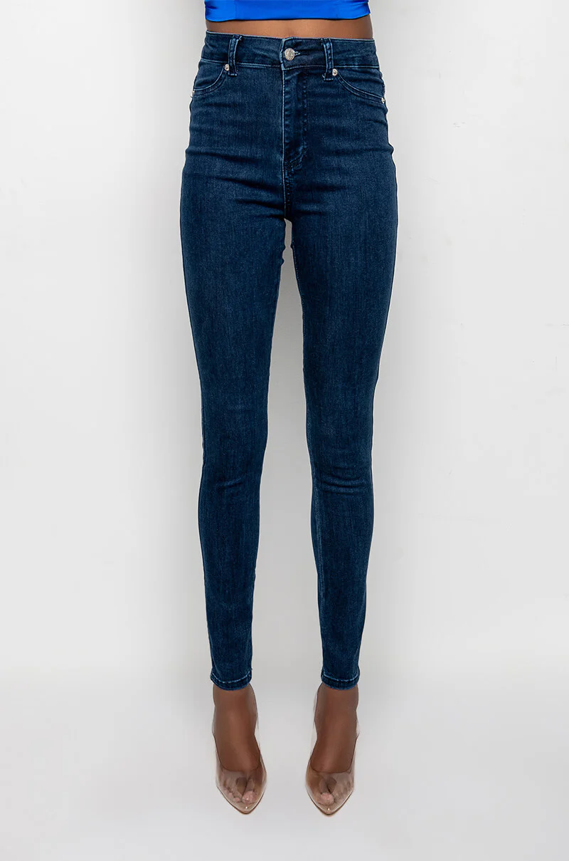 FLEX-FIT HIGH WAISTED SUPER STRETCHY SKINNY JEANS