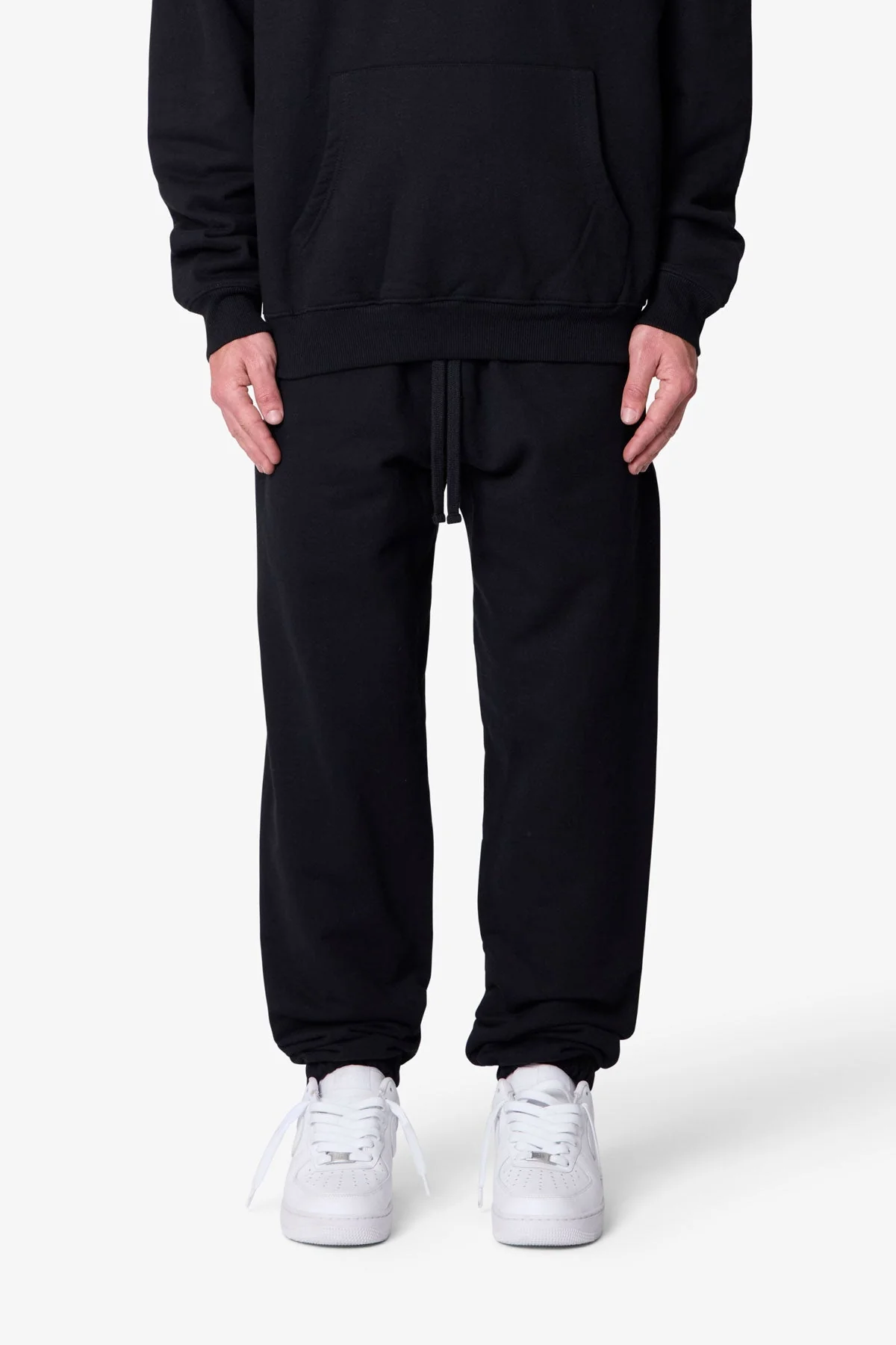 Heavy Basic Sweatpants - Black