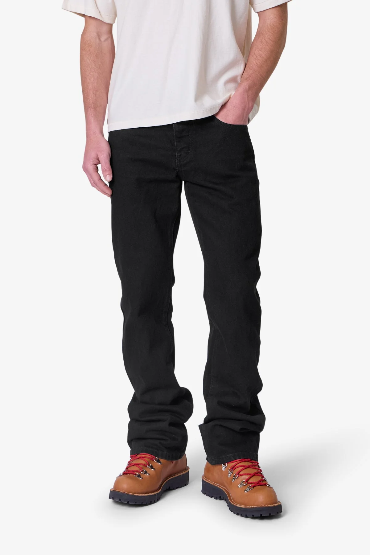 Raw Bootcut Denim - Rinsed Black