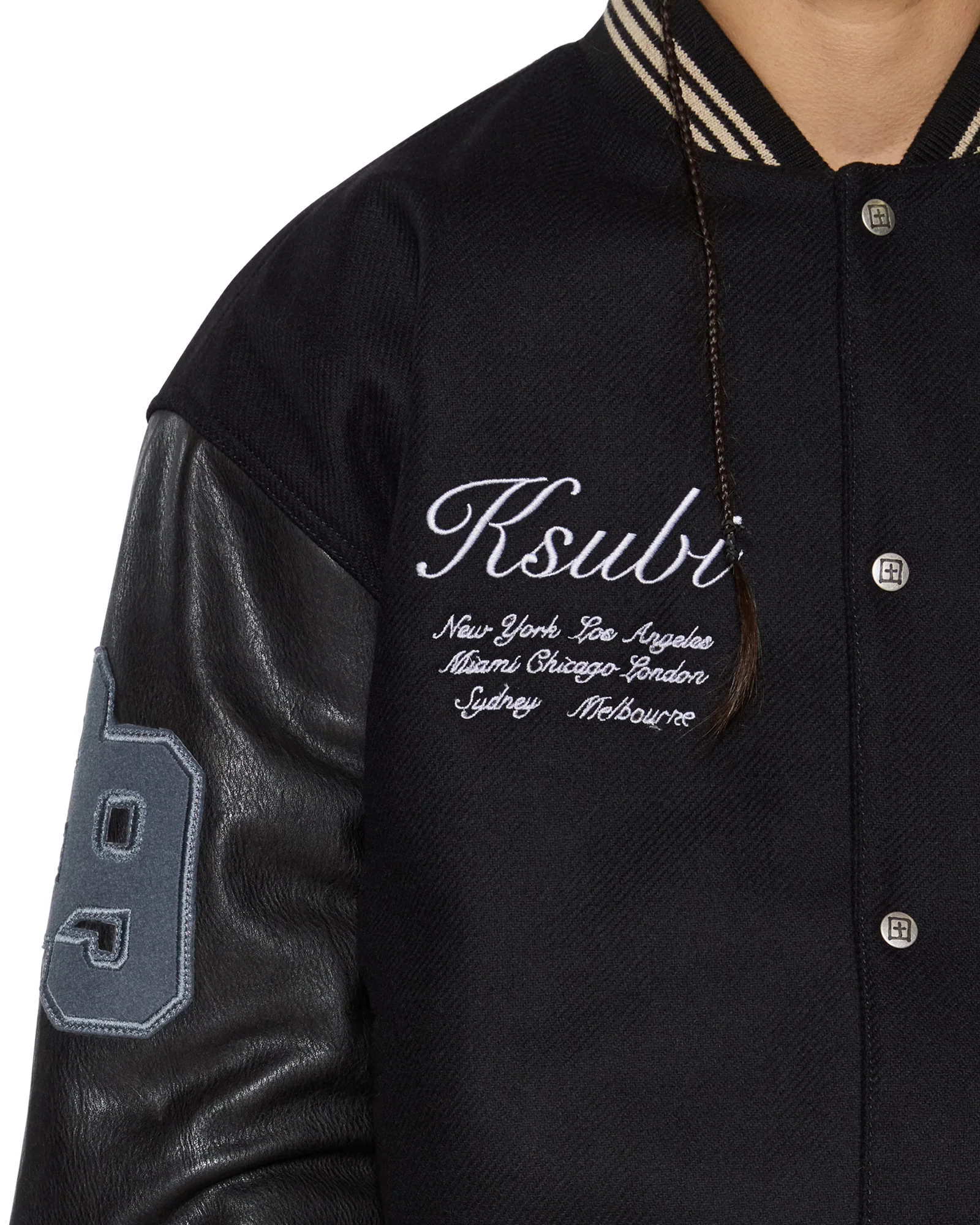 PLAYOFF VARSITY JACKET BLACK